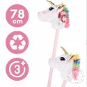 Głowa konia jednorożec hobby horse na kiju pluszowy 78 cm