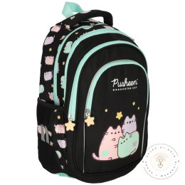 Plecak szkolny młodzieżowy czterokomorowy Pusheen 22L czarny