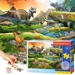 Puzzle układanka 100 elementów Świat Dinozaurów 6+ CASTORLAND