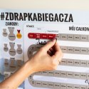 Zdrapka Biegacza prezent PLAKAT mapa maraton