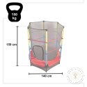 Trampolina do domu ogrodu dla dzieci siatka 140cm 55inch