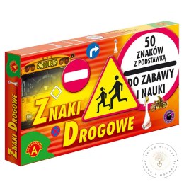 ALEXANDER Znaki Drogowe zabawka edukacyjna 50 znaków 4+