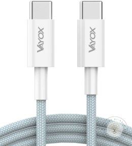 Kabel USB-C dwie końcówki USB-C 65W 3A 1m premium