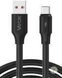 Kabel USB-USB-C dwie końcówki 120W 3A 1m czarny