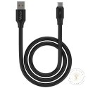 Kabel USB-USB-C dwie końcówki 120W 3A 1m czarny