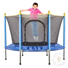 Trampolina ogrodowa dla dzieci siatka 140cm 55inch 80kg