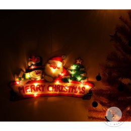 Lampki LED wisząca dekoracja świąteczna Merry Christmas 45cm