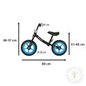 Rowerek biegowy Trike Fix Balance ultra lekki 1,8kg czarny niebieski