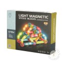 Klocki magnetyczne LED magnetic sticks duże patyczki świecące dla małych dzieci 52 elementy