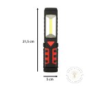 Lampa warsztatowa latarka 3w1 5 trybów USB magnes hak akumulator 1200 mAh 200 lm KAFUWELL