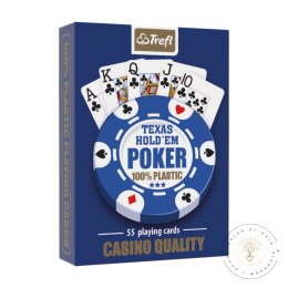 MUDUKO Trefl karty do gry Poker 100% plastik 55szt.