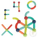 Klocki magnetyczne magnetic sticks duże patyczki dla małych dzieci 25 elementów