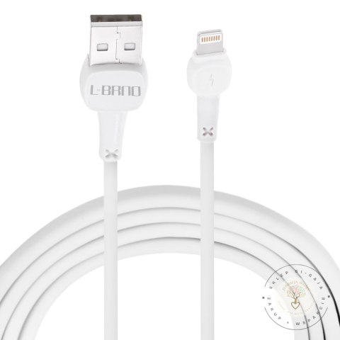 L-BRNO Kabel Lighting szybkie ładowanie USB-A biały 2A 100 cm