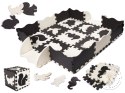 Mata edukacyjna piankowa puzzle kojec 114 x 114 x 1 cm czarna 25 elementów