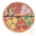 Pizza drewniany zestaw do zabawy z akcesoriami 20cm