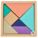 Tangram puzzle drewniane układanka klocki 11,5cm x 11,5cm