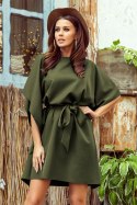 287-13 SOFIA Sukienka motyl - KHAKI Numoco