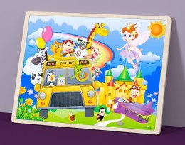 PUZZLE DREWNIANE AUTOBUS JHTOY-992