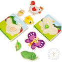 DREWNIANE PUZZLE MONTESSORI DLA DZIECI KURCZAK MWZ-3154