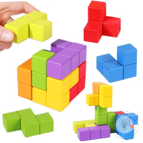 GRA ZRĘCZNOŚCIOWA LOGICZNA SORTER NAKŁADANKA PUZZLE TETRIS KOSTKA RUBIKA JHTOY-646