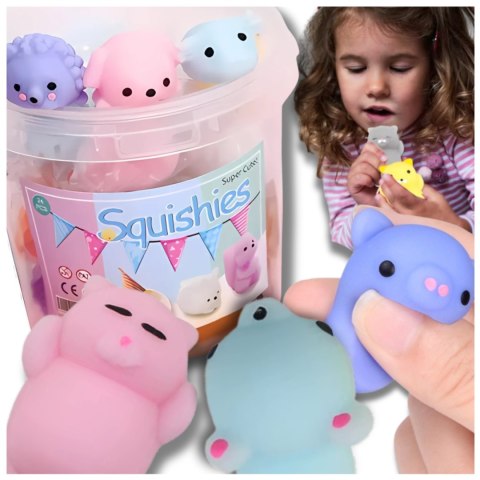 GNIOTEK MOCHI SQUISHY 12 SZT ZABAWKA ANTYSTRESOWA ZESTAW DLA DZIECI