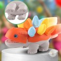 PUZZLE UKŁADANKA DOPASUJ KSZTAŁTY MONTESSORI KSZTAŁTY DINOZAUR SORTER POMARAŃCZOWY