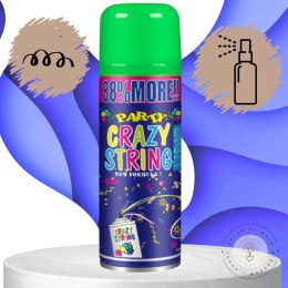 SERPENTYNA KONFETTI W SPRAYU NEON NA URODZINY IMPREZĘ ZIELONY 250 ML