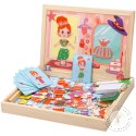 TABLICA MAGNETYCZNA MAGNESY PUZZLE UBIERANKA MONTESSORI