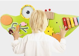 TABLICA SENSORYCZNA MANIPULACYJNA MONTESSORI KROKODYL