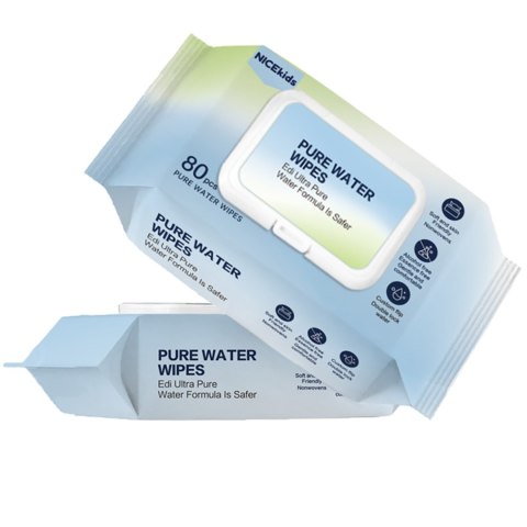 NICEKIDS Chusteczki nawilżane Pure Water Wipes 99,9% wody 1x80 szt