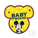 TABLICZKA BABY ON BOARD MICKEY